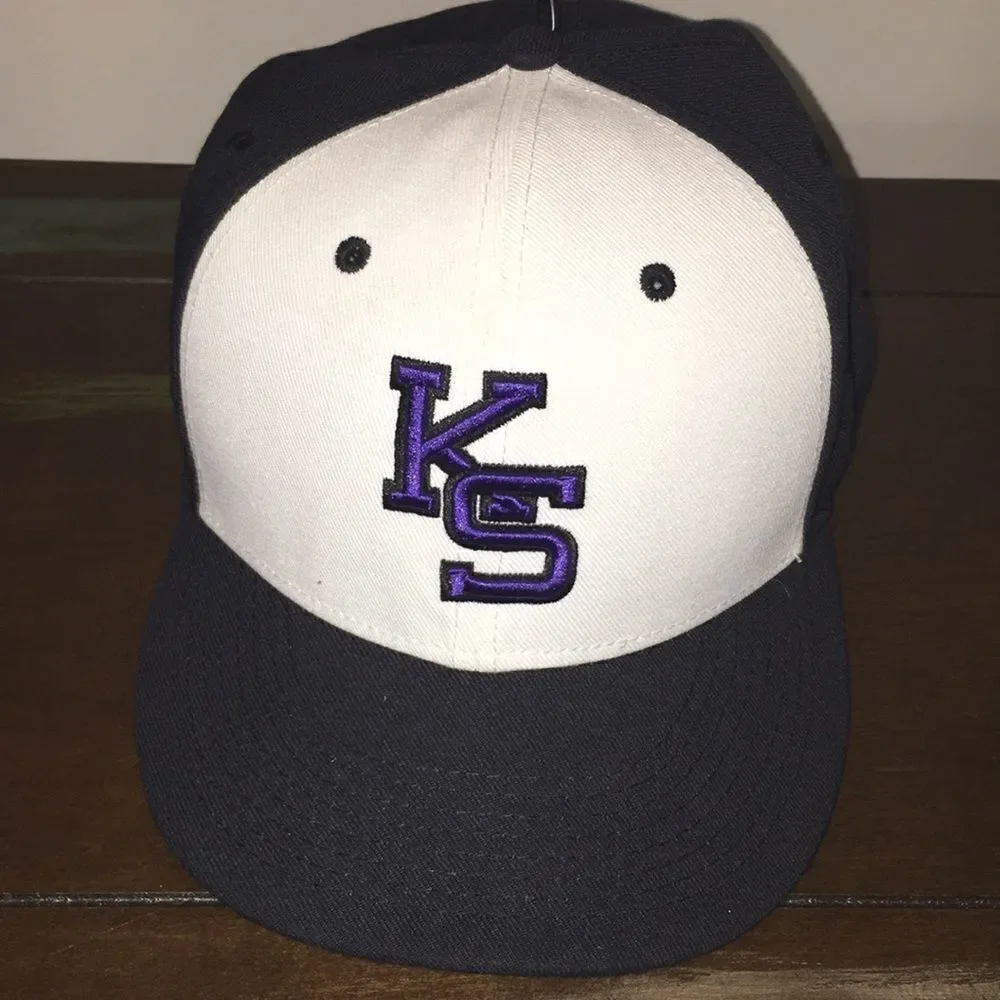 Nike Kansas State Wildcats True Baseball Fitted sewn raised logo Hat Cap 7 3/4